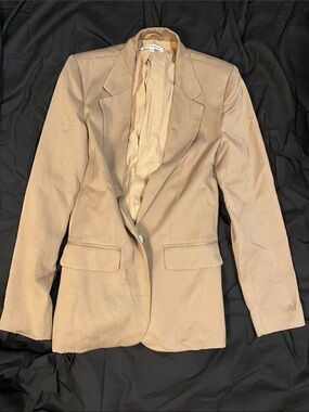 Reformation Camel Tan Single-Button Blazer
